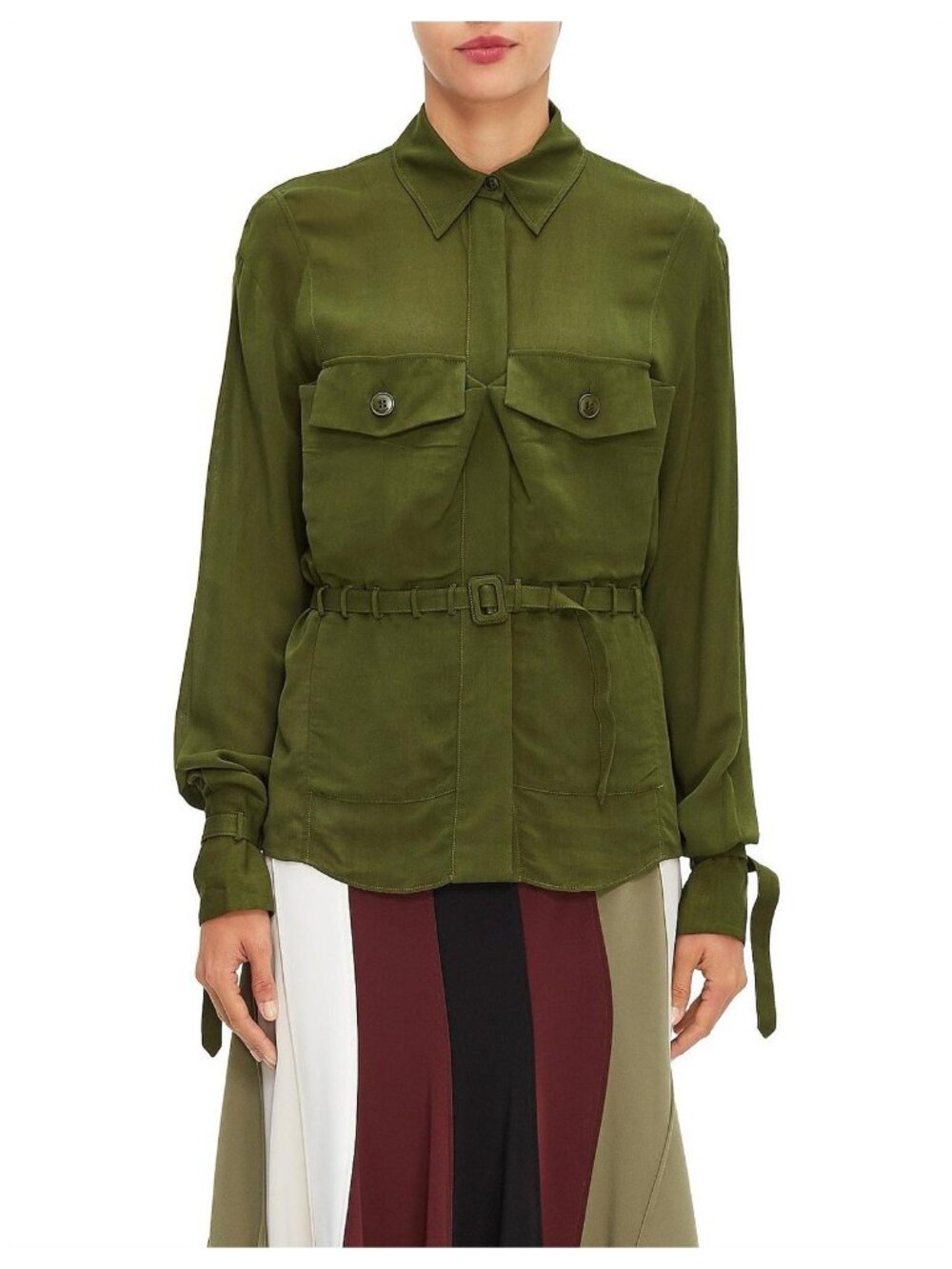 Jacquemus Enna Jacket Safari Green Shirt